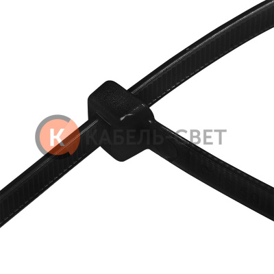 Хомут-стяжка кабельная нейлоновая 100x2,5мм, черная (100 шт/уп) PROconnect