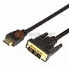 Шнур HDMI - DVI-D, 3м, Gold, с фильтрами REXANT