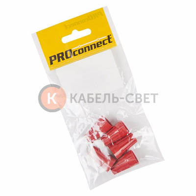 Соединительный изолирующий зажим PROconnect "СИЗ-5", 4,0-13,5 мм², красный, 5 шт.