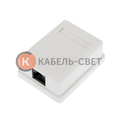 Розетка компьютерная внешняя, 1-порт RJ-45 (8P8C), UTP CAT 6 REXANT