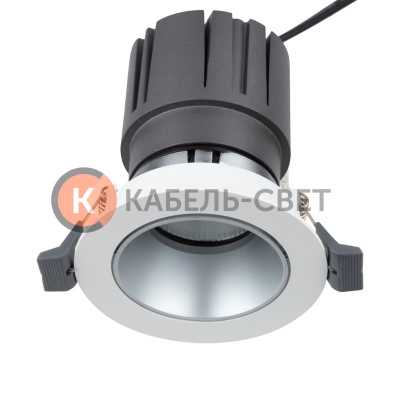 Светильник встраиваемый поворотный REXANT Horeca Dark Light с антиослепляющим эффектом 12 Вт 4000 К LED SILVER