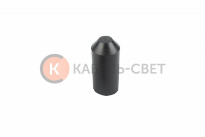 Термоусаживаемый колпак, (капа) 25,0/11,0 мм черный REXANT