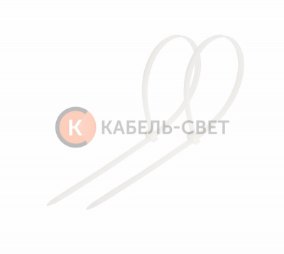 Стяжкa нейлоновая многоразовая 150x3,5мм, белая (100 шт/уп) REXANT