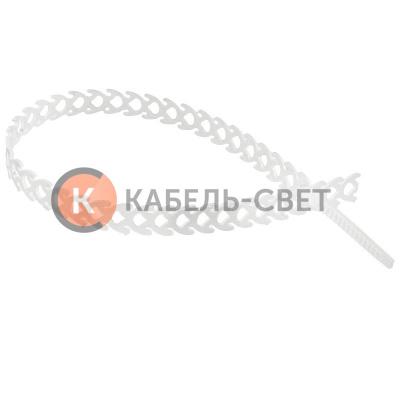 Стяжка полимерная многоразовая 300х10мм, прозрачная (20 шт/уп) REXANT