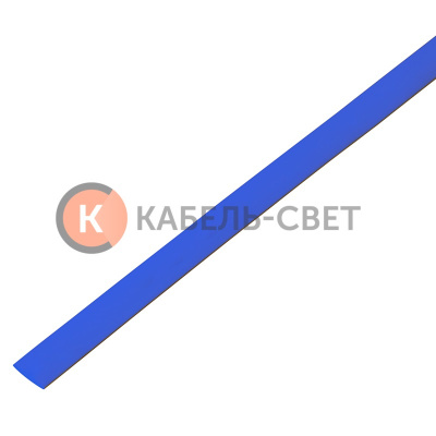 Трубка термоусаживаемая ТУТ 10,0/5,0мм, синяя, упаковка 50 шт. по 1м, PROconnect