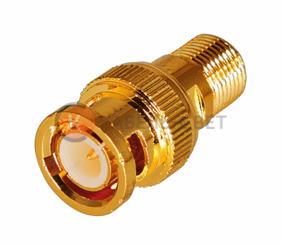 Переход гнездо F - штекер BNC GOLD REXANT