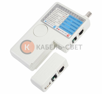 Тестер кабеля универсальный 5 в 1  RJ-45+RJ-11/RJ-12+1394+USB+BNC  3468  REXANT