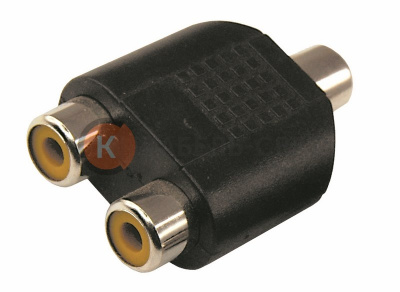 Переходник 1 гнездо RCA - 2 гнезда RCA REXANT