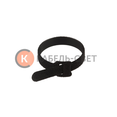 Хомут–липучка многоразовый 230х13мм, черный (12 шт/уп) REXANT