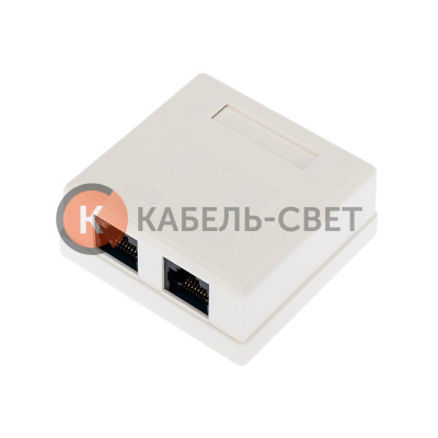 Розетка компьютерная внешняя, 2-порта RJ-45 (8P8C), UTP CAT 6 REXANT