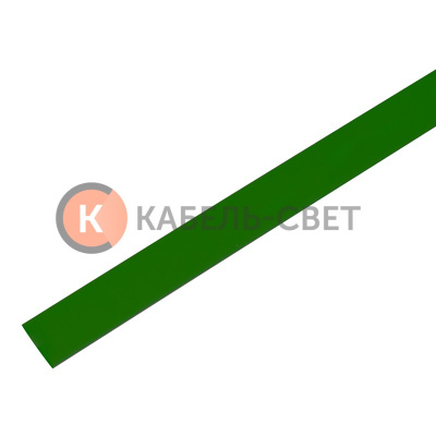 Трубка термоусаживаемая ТУТ 12,0/6,0мм, зеленая, упаковка 50 шт. по 1м, PROconnect