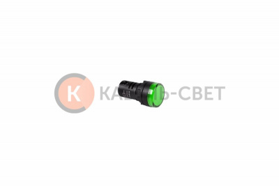 Индикатор Ø30  220V  зеленый LED  (RWE-618)  REXANT