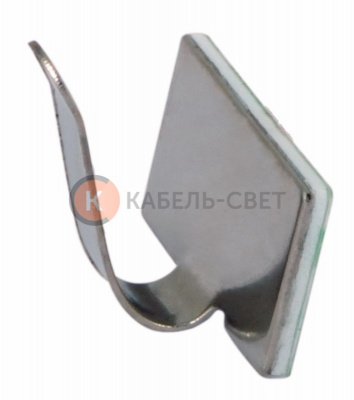 Площадки самоклеящиеся металлические с клипсой под шлейф REXANT (ПКШМ) 20x10 мм, упаковка 100 шт.