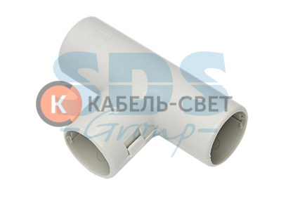 Тройник разборный, Ø32, серый, IP40