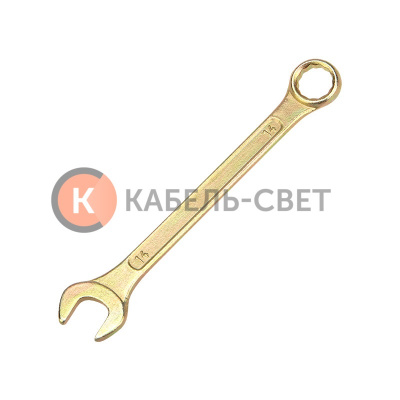 Ключ комбинированный 14мм, желтый цинк REXANT