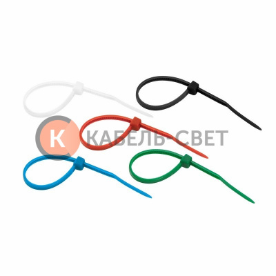 Стяжка кабельная нейлоновая 80x2,5мм, набор 5 цветов (25 шт/уп) REXANT