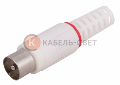 TV-разъем штекер без пайки белый PROconnect