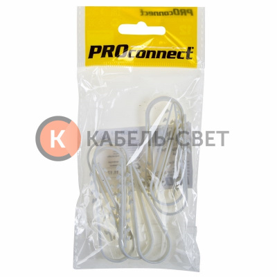Дюбель-хомут 19-25мм, круглый, белый (10 шт/уп) PROconnect