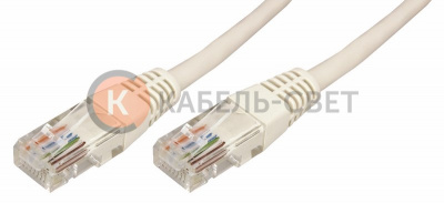 Шнур коммутационный, патч-корд U/UTP RJ45-RJ45, CAT 5e, PVC серый, 20м REXANT