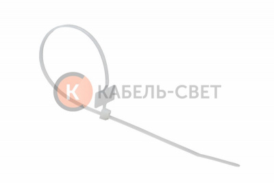 Хомут под маркер nylon 200x2,5мм 100 шт. белый REXANT