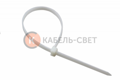 Стяжкa нейлоновая многоразовая 100x2,5мм, белая (100 шт/уп) REXANT