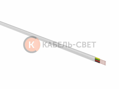 Кабель телефонный ШТЛП 4 жилы CCA, белый, 100м REXANT