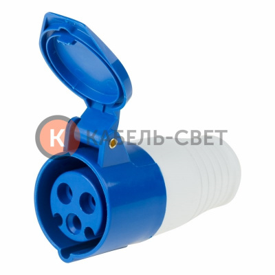 Розетка 213 переносная 2Р+РЕ 16А 220В IP44 REXANT