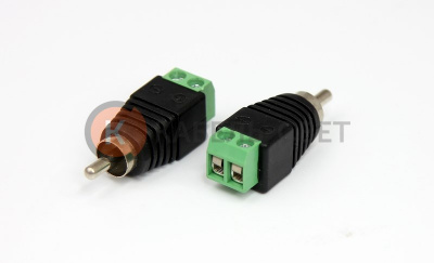 Разъем штекер RCA с клеммной колодкой REXANT