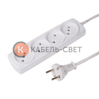 Удлинитель PROconnect OPTIMA 4 гнезда, 5 м, 2х0.75 мм², б/з, белый