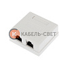 Розетка компьютерная внешняя, 2-порта FTP RJ-45 (8P8C), CAT 6 REXANT