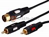 Шнур DIN 5 Pin - 2 RCA, 1,5м, Gold REXANT