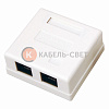 Розетка компьютерная внешняя 2-порта, UTP RJ-45 (8P8C), CAT 5e REXANT