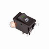 Выключатель клавишный 12V 35А (4с) ON-OFF  с зеленой LED подсветкой  (ASW-17D)  REXANT