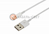 USB-Lightning кабель для iPhone/PVC/white/1m/REXANT/ ОРИГИНАЛ (чип MFI)