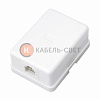 Розетка телефонная внешняя, 1 порт UTP RJ-14 (6P4C), CAT 3 REXANT