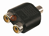 Переходник 1 гнездо RCA - 2 гнезда RCA REXANT