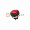 Выключатель-кнопка 250V 1А (2с) OFF-(ON) Б/Фикс красная Micro (PBS-33В) REXANT