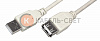 Кабель USB (шт. USB A - гн. USB A) 5 метров, серый REXANT