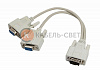 Переходник штекер VGA - 2 гнезда VGA, провод REXANT
