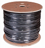 Кабель витая пара F/UTP, CAT 5e, PE, 4PR, 24AWG, OUTDOOR, SOLID, черный, с тросом, 305м, REXANT